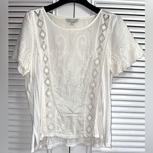 American Eagle Outfitters Womens Paisley Detail Top